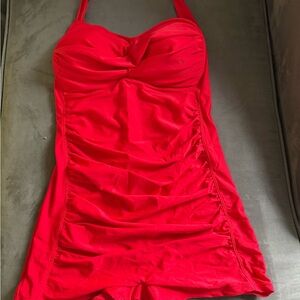Chic Red Women's One-Piece Swimsuit